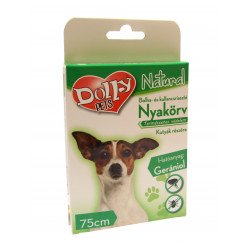 Dolly Natural bolha és kullancsriasztó nyakörv kutyáknak 75 cm fekete Bolha, kullancs kutya-macska Dolly Natural
