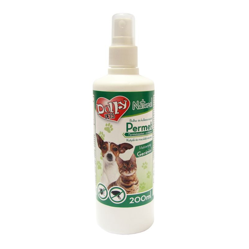 Dolly Natural bolha és kullancsriasztó permet 200 ml macskáknak és kutyák részére