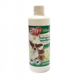 Dolly Natural bolha és kullancsriasztó sampon 200 ml macskáknak és kutyák részére Sampon, balzsam kutya-macska Dolly Natural