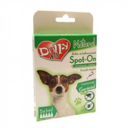 Dolly Natural bolha és kullancsriasztó spot-on kutyáknak 5x1 ml Bolha, kullancs kutya-macska Dolly Natural