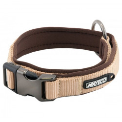 Neoprén béléses nyakörv beige 15mm/28-35 cm (PE69031) Kutya kutya-macska