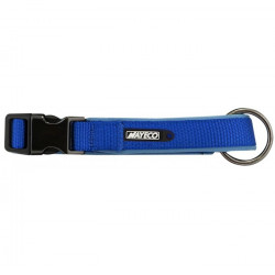 Neoprén béléses nyakörv kék 15mm/28-35 cm (PE69028) Kutya kutya-macska