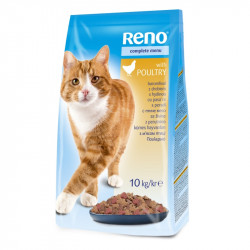 Reno 10 kg száraz cicatáp szárnyas Macskatáp, macskaeledel kutya-macska Reno