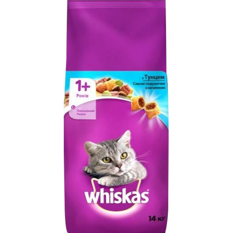 Whiskas 14 kg adult száraz cicatáp tonhal+máj