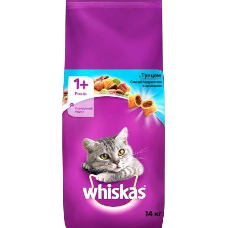 Whiskas 14 kg adult száraz cicatáp tonhal+máj