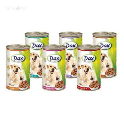DAX 1240 g konzerv kutyáknak vadas Konzerv, nedves táp kutya-macska Dax
