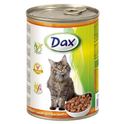 DAX 415 g konzerv cicáknak csirkés Konzerv, nedves táp kutya-macska Dax