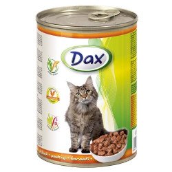 DAX 415 g konzerv cicáknak csirkés Konzerv, nedves táp kutya-macska Dax