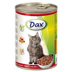 DAX 415 g konzerv cicáknak marhás Konzerv, nedves táp kutya-macska Dax