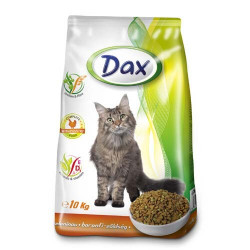 DAX cicatáp 10 kg száraz csirke-zöldséges Macskatáp, macskaeledel kutya-macska Dax