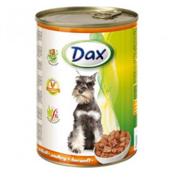 DAX kutya 415 g konzerv csirkés Konzerv, nedves táp kutya-macska Dax