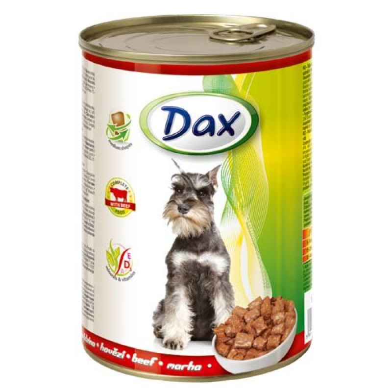 DAX kutya 415 g konzerv marhás