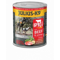 JULIUS K-9 DOG 800g konzerv Beef+Potato Konzerv, nedves táp kutya-macska JULIUS-K9