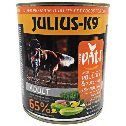 JULIUS K-9 DOG 800g konzerv Poultry+Spirulina 313139 Konzerv, nedves táp kutya-macska JULIUS-K9