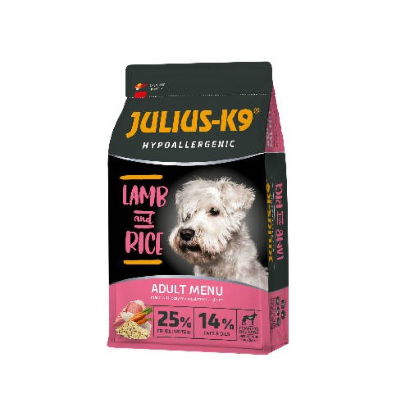 JULIUS K-9 HighPremium 12kg ADULT Hypoallergenic LAMB&Rice