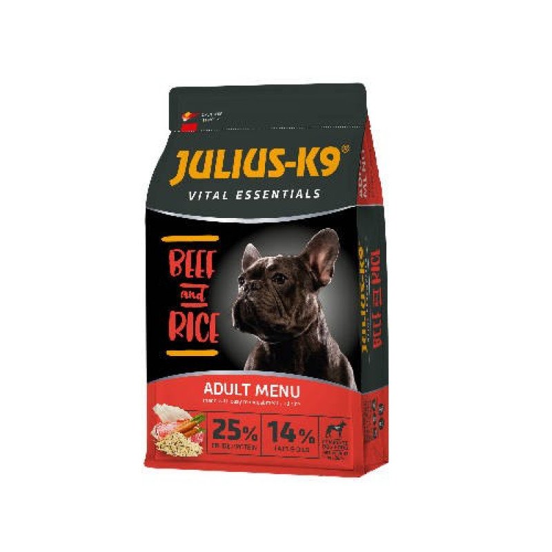 JULIUS K-9 HighPremium 12kg ADULT Vital Essentials BEEF&Rice
