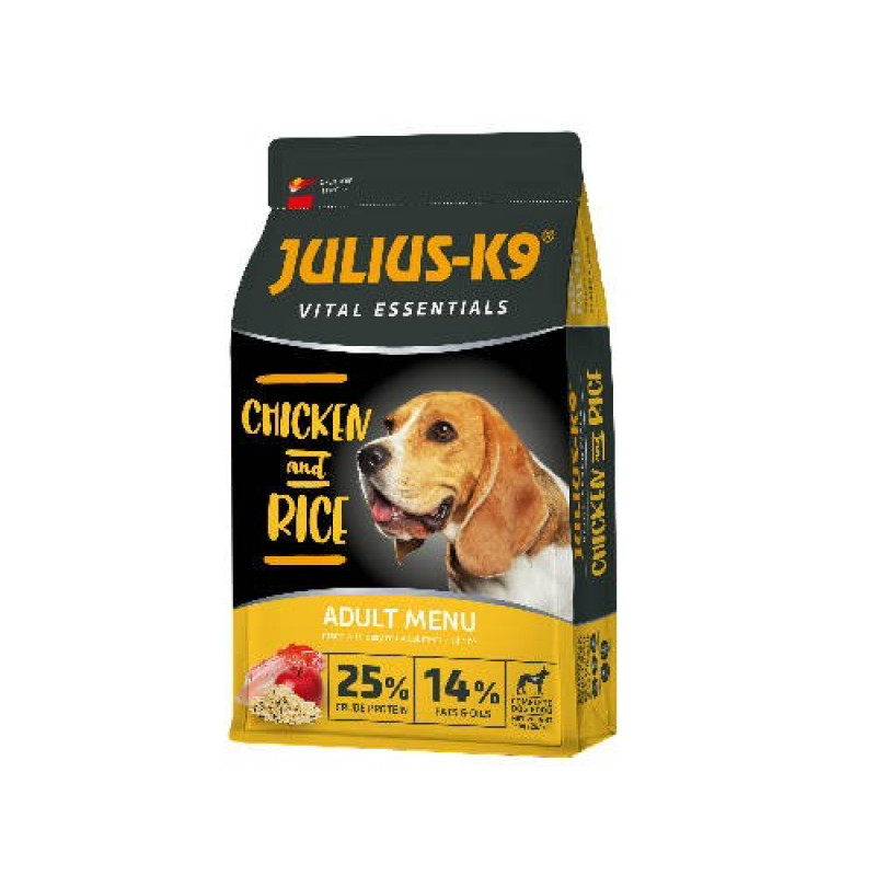 JULIUS K-9 HighPremium 12kg ADULT Vital Essentials POULTRY&Rice   x