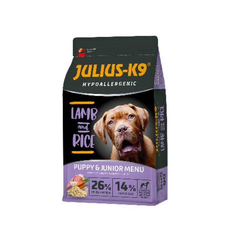 JULIUS K-9 HighPremium 12kg PUPPY&JUNIOR Hypoallergenic LAMB&Rice