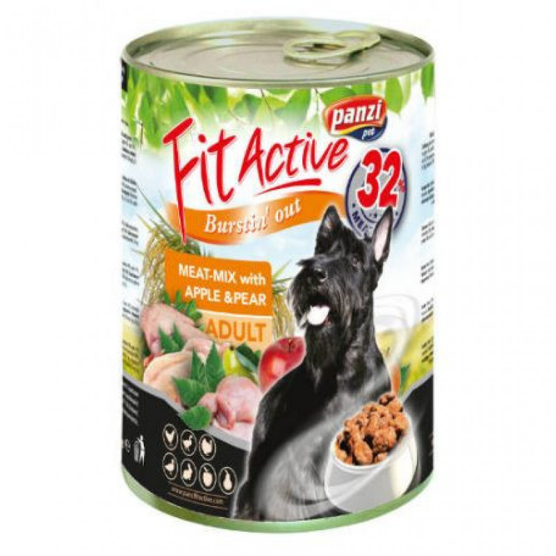 Panzi Fit Active Prémium 1240 g konzerv meat-mix/húsmix gyümölcskoktél