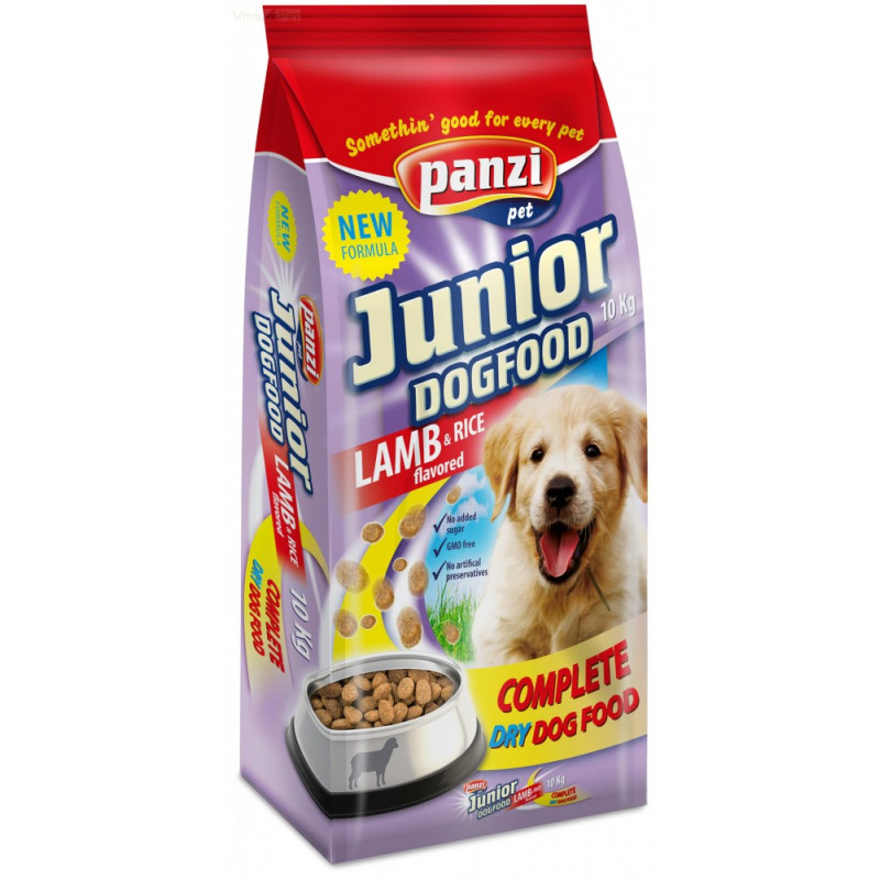 Panzi regular 10 kg JUNIOR száraz kutyatáp bárány-rizs
