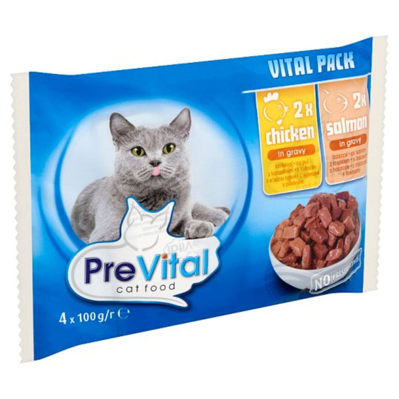 Prevital 4x100 g alutasakos eledel szószós (csirle-lazac)