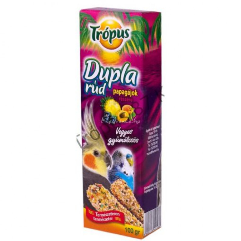 TRÓPUS csem.rúd dob. papagájoknak vegy.gyümölcs (lila)