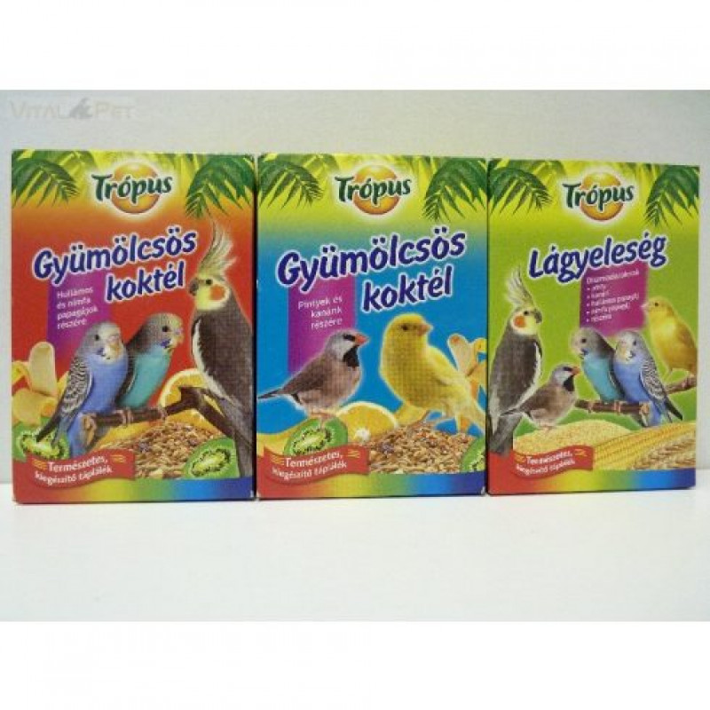 TRÓPUS gyümölcsös koktél 200 g papagájoknak (sárga dobozos)