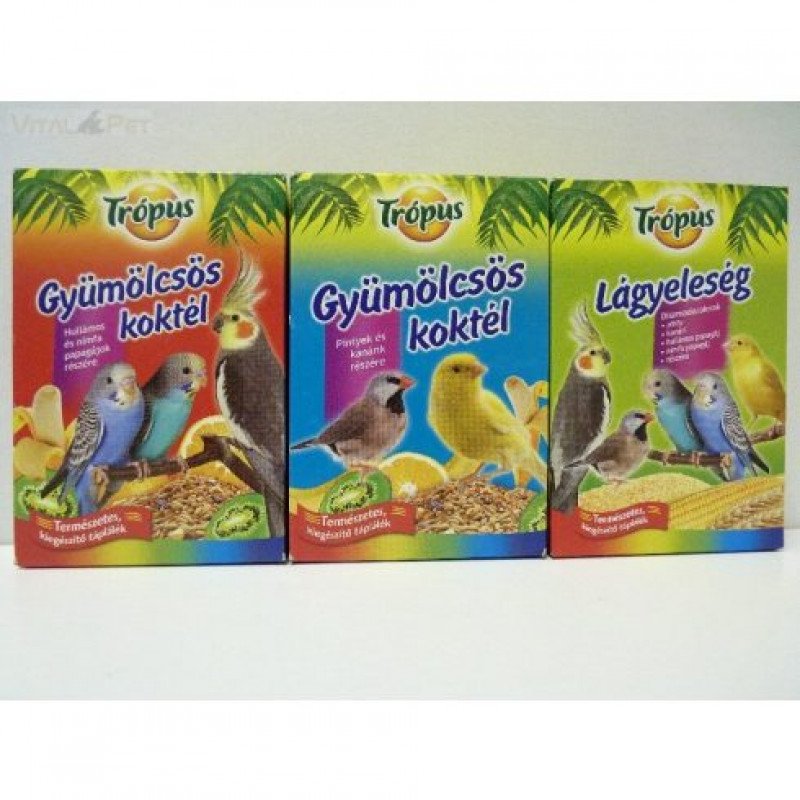 TRÓPUS gyümölcsös koktél 200 g papagájoknak (sárga dobozos)