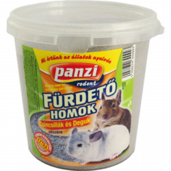 Panzi vödrös fürdető homok 1 liter csincsilla és degu részére 300993 Alom, aljzat Rágcsáló Panzi