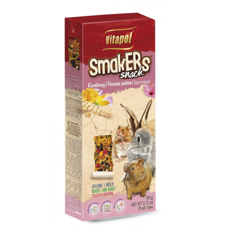 VP. (1152) Smakers rúd rágcsálóknak 2db 90g virágszirom