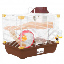 SZB Happet K819 Gremi Cozzy Cottage L hörcsög ketrec 36x26x33 cm kávé Ketrec Rágcsáló Happet