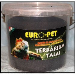 EURO-PET vödrös terráriumi homok 7 kg fekete Talajok, aljzatok Terrarisztika EURO-PET