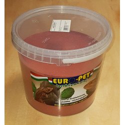 EURO-PET vödrös terráriumi homok 7 kg piros Talajok, aljzatok Terrarisztika EURO-PET