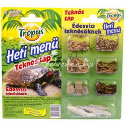 TRÓPUS heti menü teknős bliszteres (10-vel rendelhető) Teknős Akvarisztika Trópus