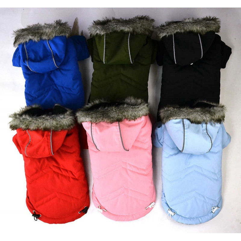VZ Kutyaruha FD506-XXL kapucnis első lábas kutyakabát hát 40/ mell. 51-53/ nyak 36-36 cm