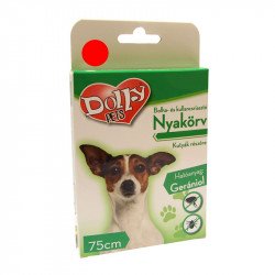 Dolly Natural bolha és kullancsriasztó nyakörv kutyáknak 75 cm piros Kutya kutya-macska Dolly Natural
