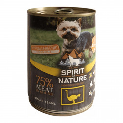Spirit of Nature Hypoallergenic konzerv DOG 415 g Ostrich / Strucchússal Konzerv, nedves táp kutya-macska Spirit of Nature