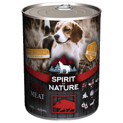 Spirit of Nature Hypoallergenic konzerv DOG 800 g Wild boar / Vaddisznóhússal Konzerv, nedves táp kutya-macska Spirit of Nature