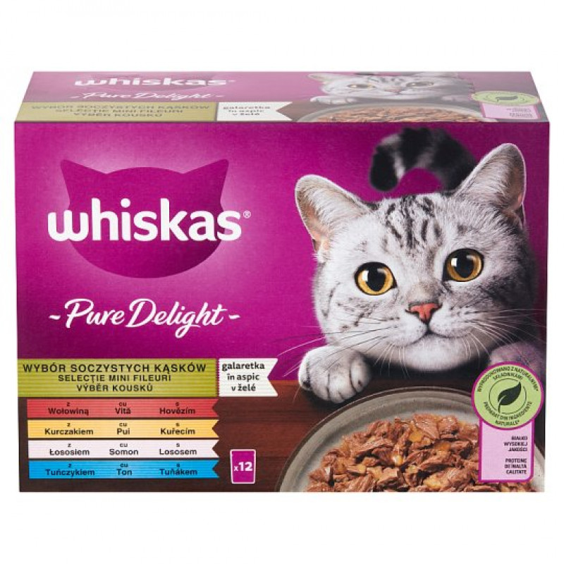 Whiskas 12 pack alutasakos Casserole hal-hús vegy.vál. (503) 12x85 g