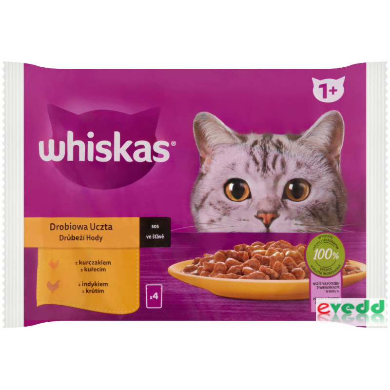 Whiskas 4 pack baromfi válogatás (331) 4x85 g