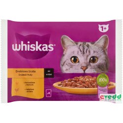 Whiskas 4 pack baromfi válogatás (331) 4x85 g Konzerv, nedves táp kutya-macska Whiskas