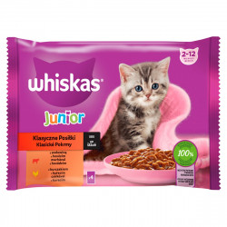 Whiskas 4 pack JUNIOR húsos mátrtásos (803) 4x85 g Konzerv, nedves táp kutya-macska Whiskas