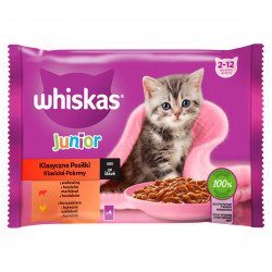 Whiskas 4 pack JUNIOR húsos mátrtásos (803) 4x85 g Konzerv, nedves táp kutya-macska Whiskas