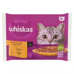 Whiskas 4 pack szárnyas válogatás mártásban (010) 4x85 g Konzerv, nedves táp kutya-macska Whiskas