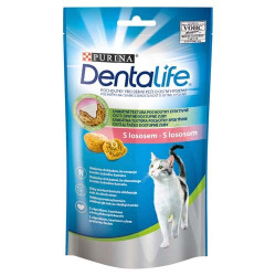 DENTALIFE Cat 40g jutalomfalatka cicáknak lazacos Macskatáp, macskaeledel kutya-macska Dentalife