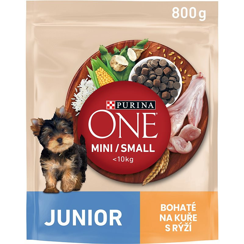 Purina ONE 800 g MINI Small JUNIOR csirke&rizs száraz kutyatáp