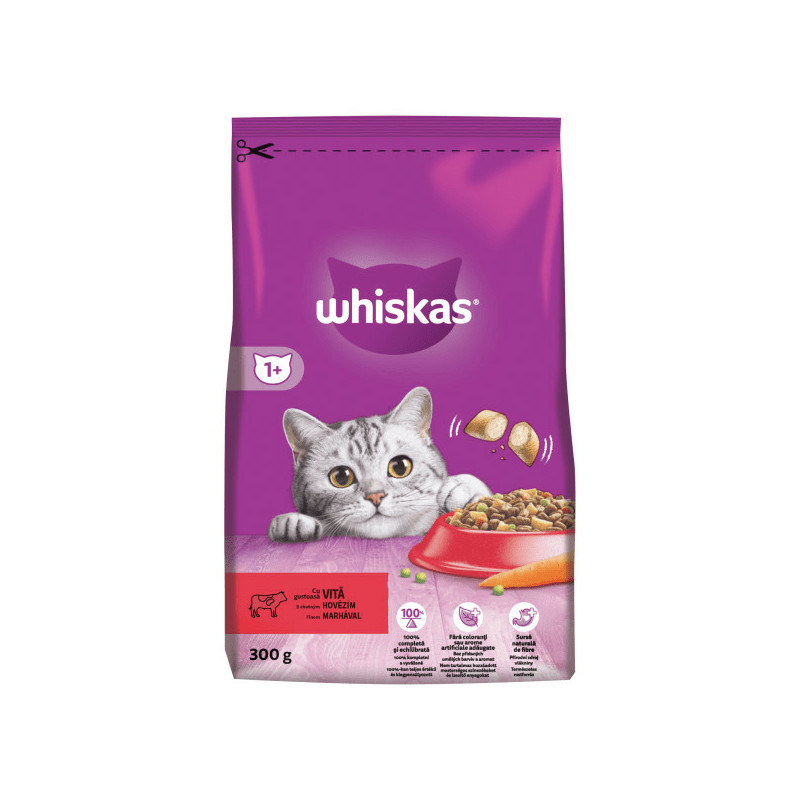 Whiskas 300 g száraz marhahússal
