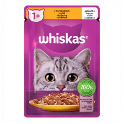 Whiskas alutasakos 85 g csirkés Konzerv, nedves táp kutya-macska Whiskas