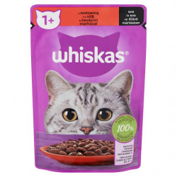 Whiskas alutasakos adult 85 g marhás Konzerv, nedves táp kutya-macska Whiskas