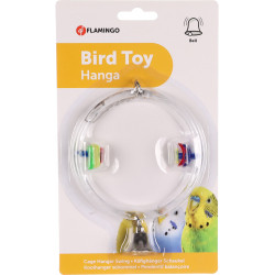 FGO 146692 madárjáték hinta csengővel 12 cm (961) Játék Madár Flamingo